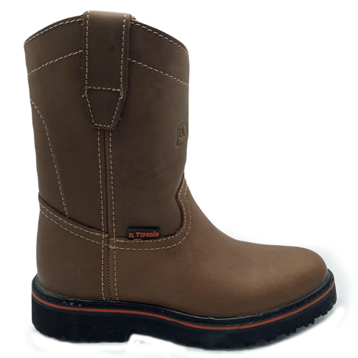 Botas De Piel Trabajo Altas Sin Casquillo Cosidas 1000-T