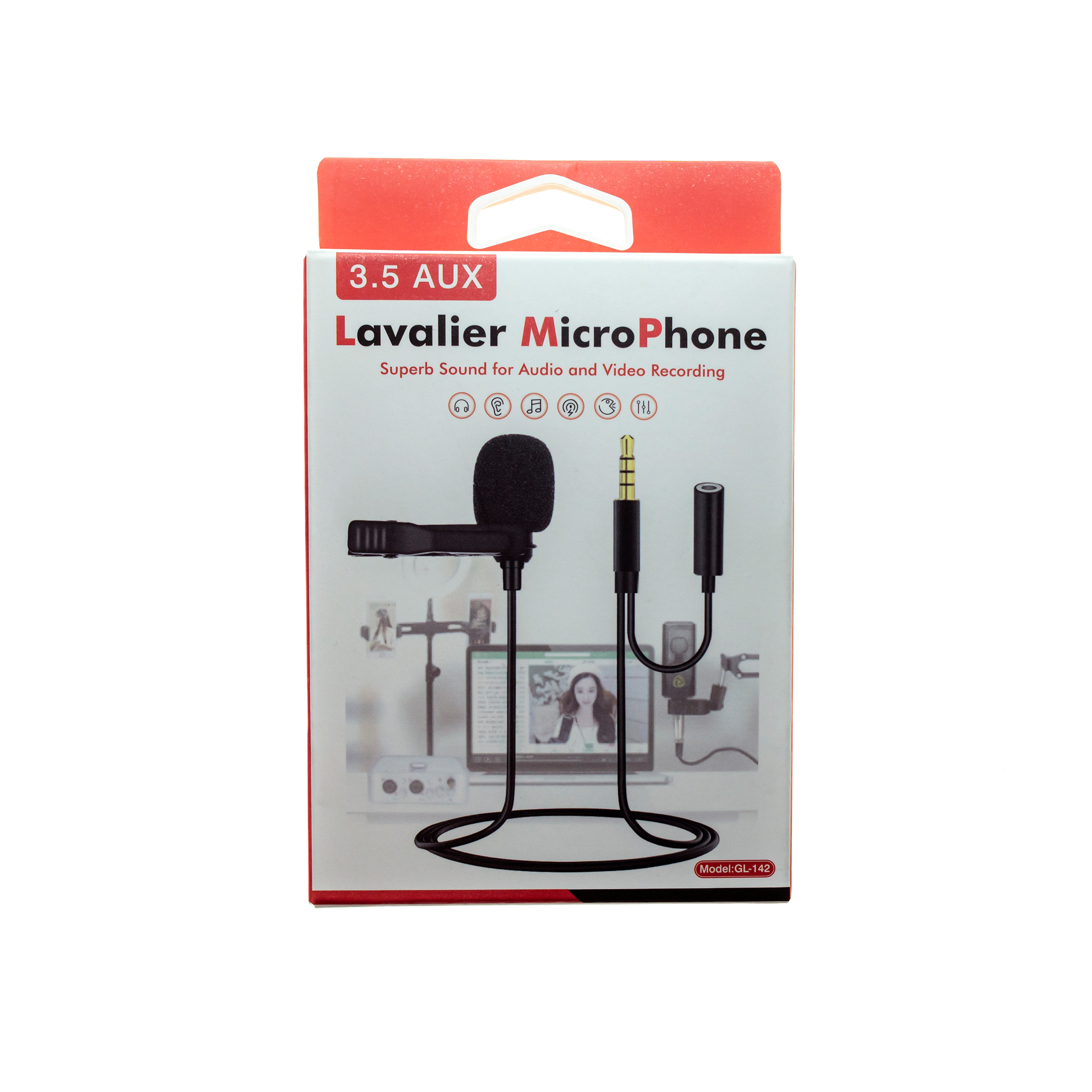 Micrófono de Solapa Lavalier 3.5 profesional para Smartphone y Tablet