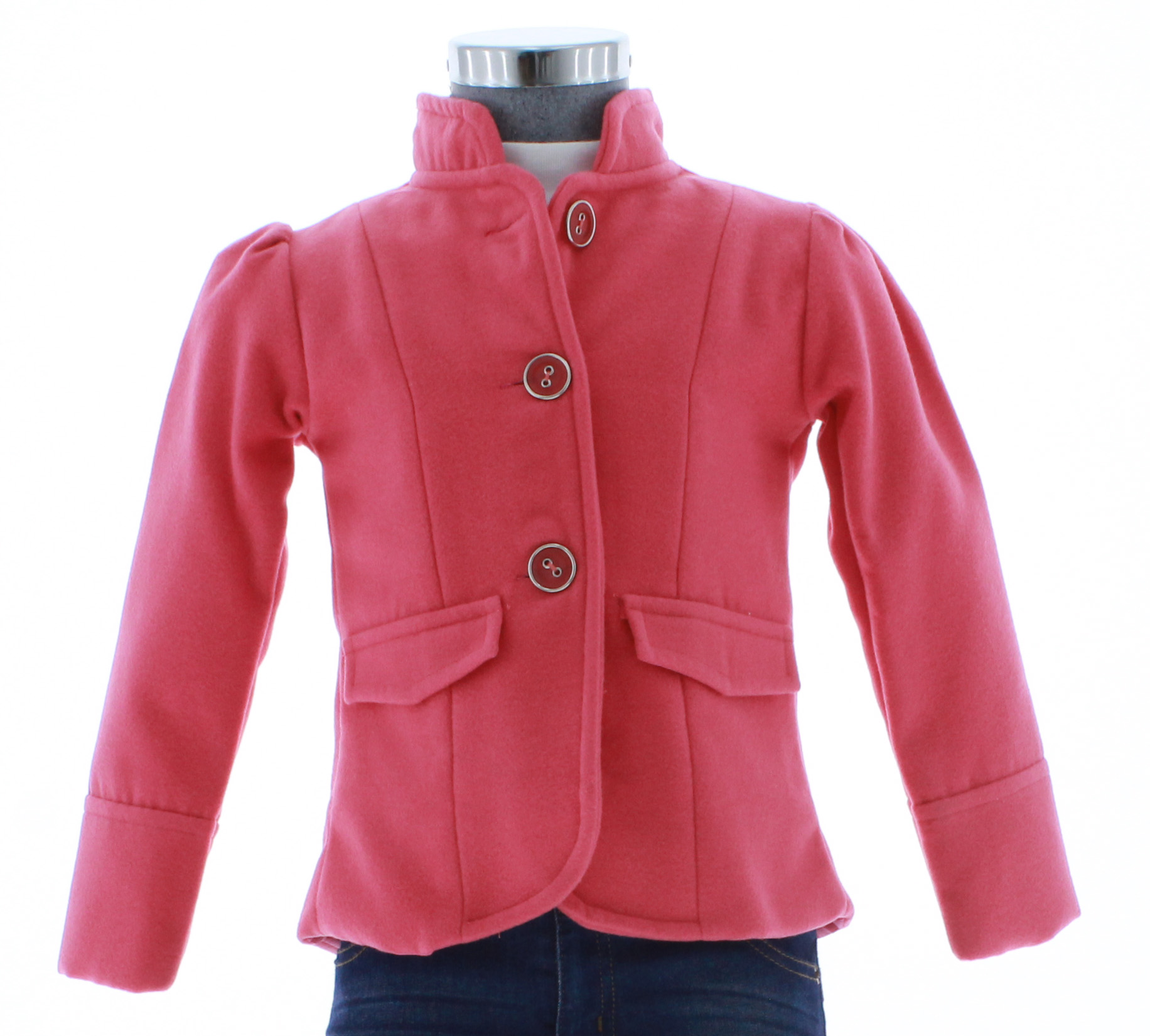 Abrigo Niña Rosa Forrado 2763 3 a 8 Años.
