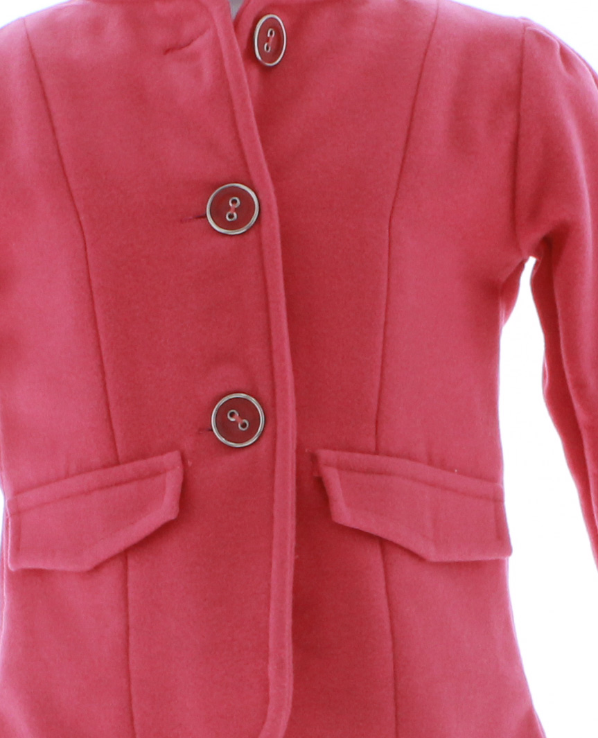 Abrigo Niña Rosa Forrado 2763 3 a 8 Años.