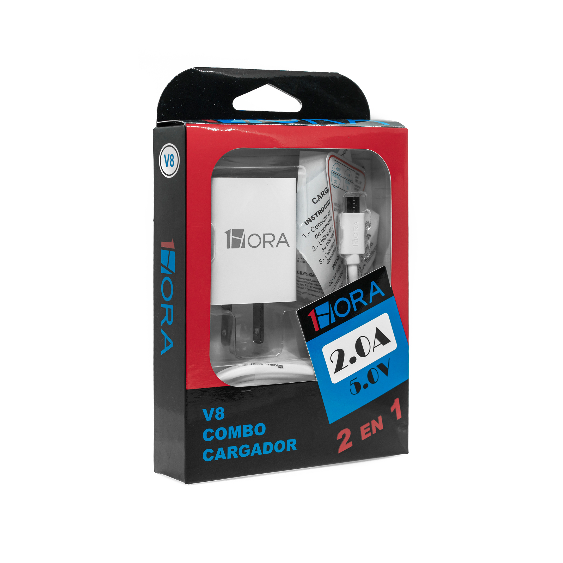 Cargador Combo V8  Gar064 5v 2.0a 1Hora