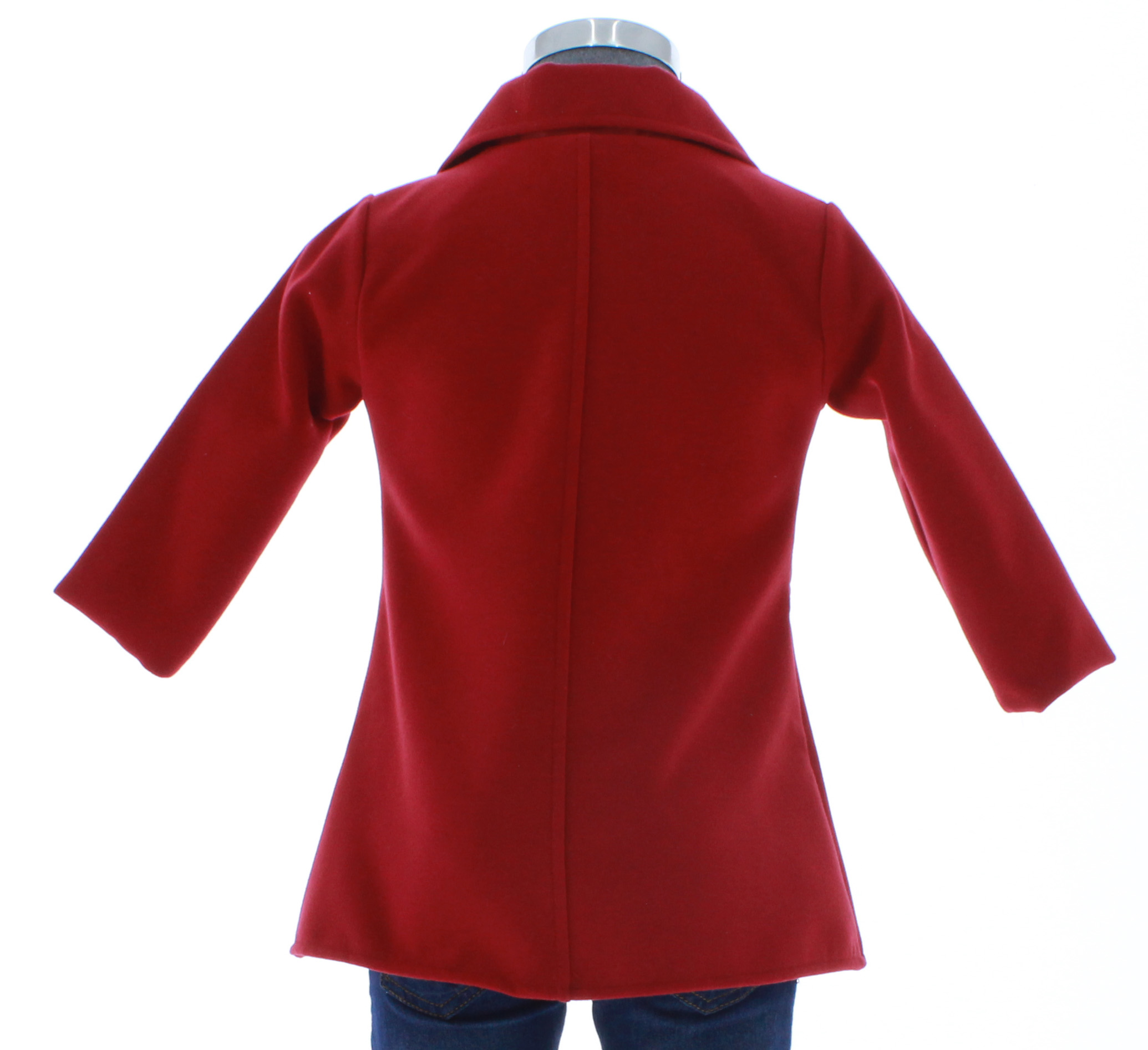 Abrigo Niña Rojo Forrado 2765 1 a 10 Años.