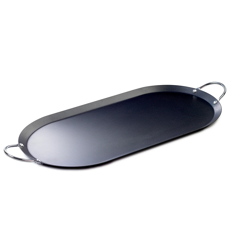 Comal Para Tortillas Imusa® Plancha Ovalada 43 Cm Negro