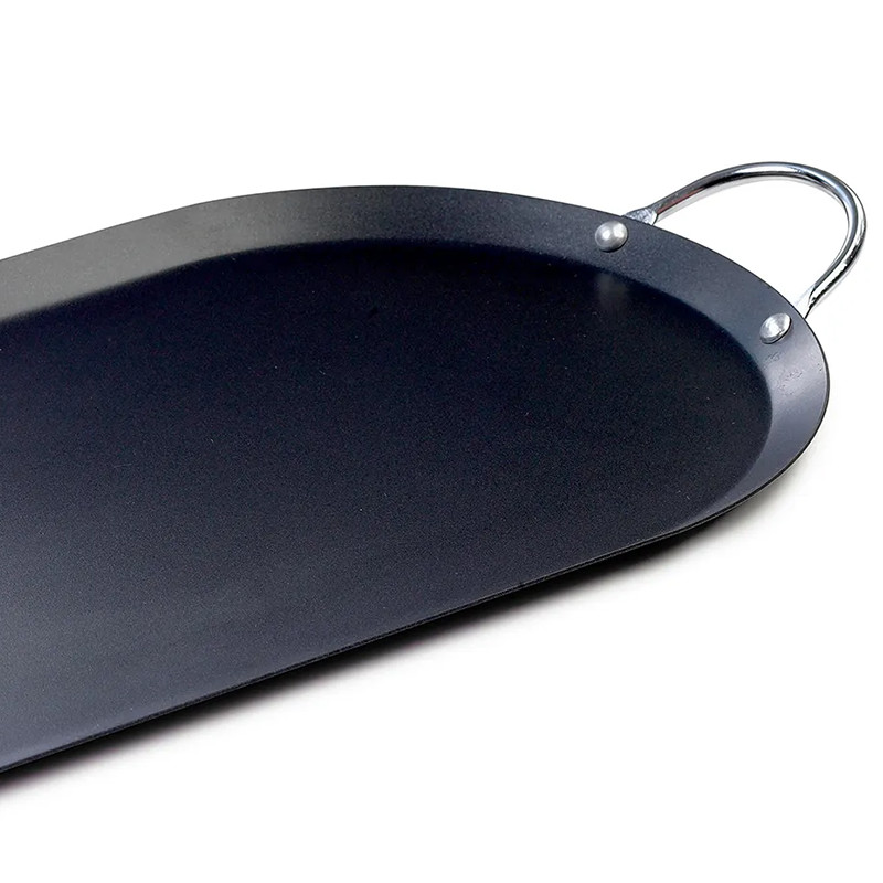 Comal Para Tortillas Imusa® Plancha Ovalada 43 Cm Negro