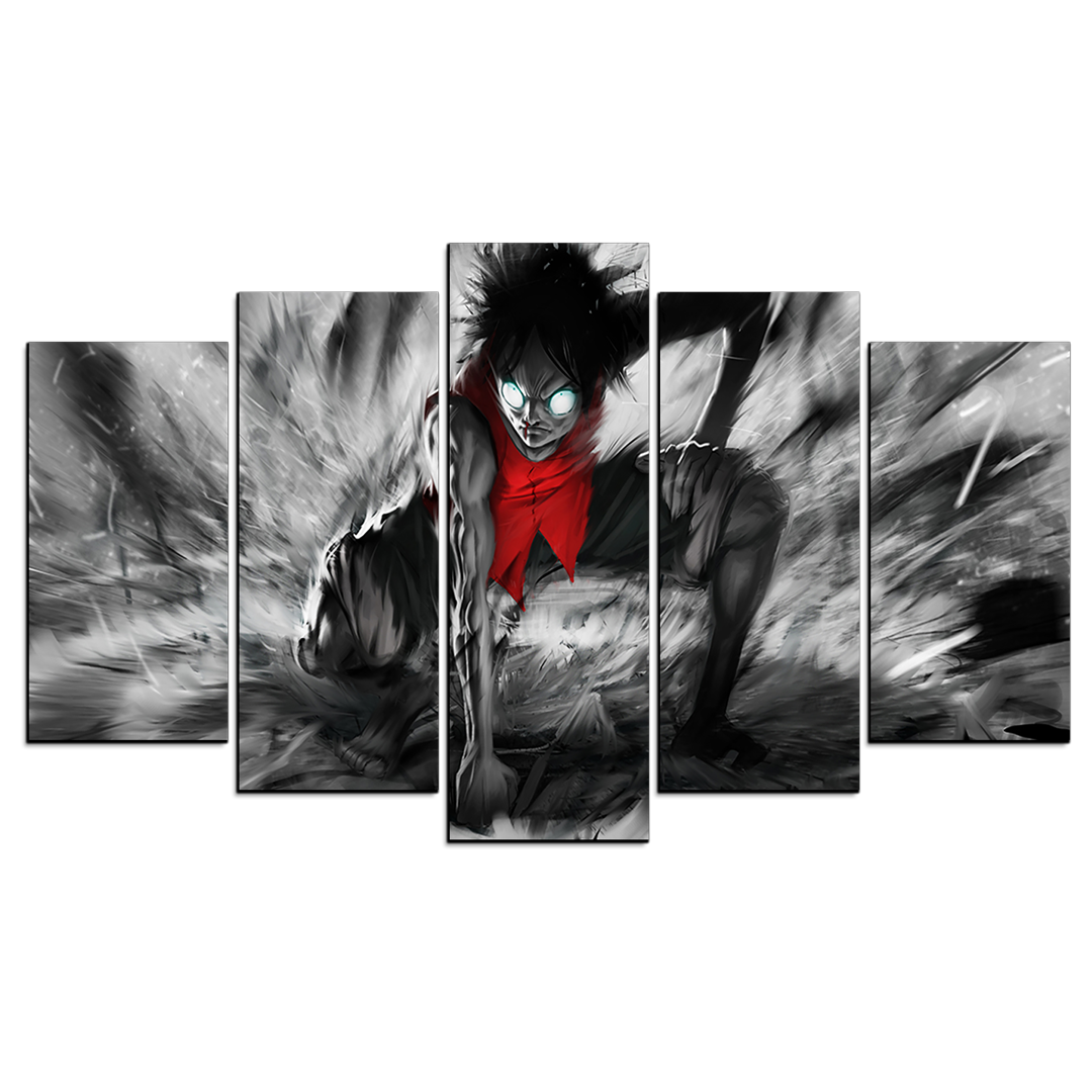 Cuadro Decorativo Anime One Piece Luffy 100x60cm 5pzs Cuadros MX