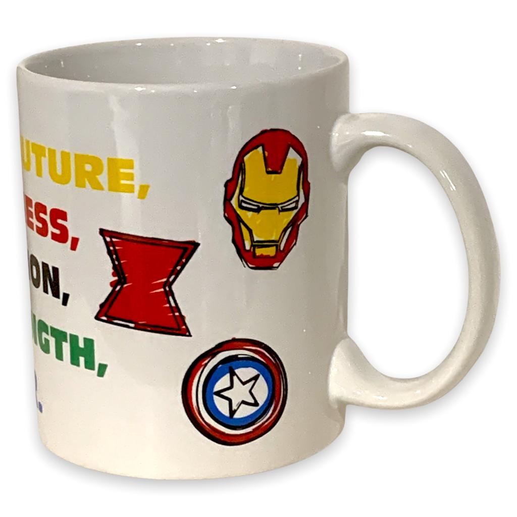 Avengers Taza Thor Hulk Ironman Capitan america Viuda negra Ceramica 340 ml