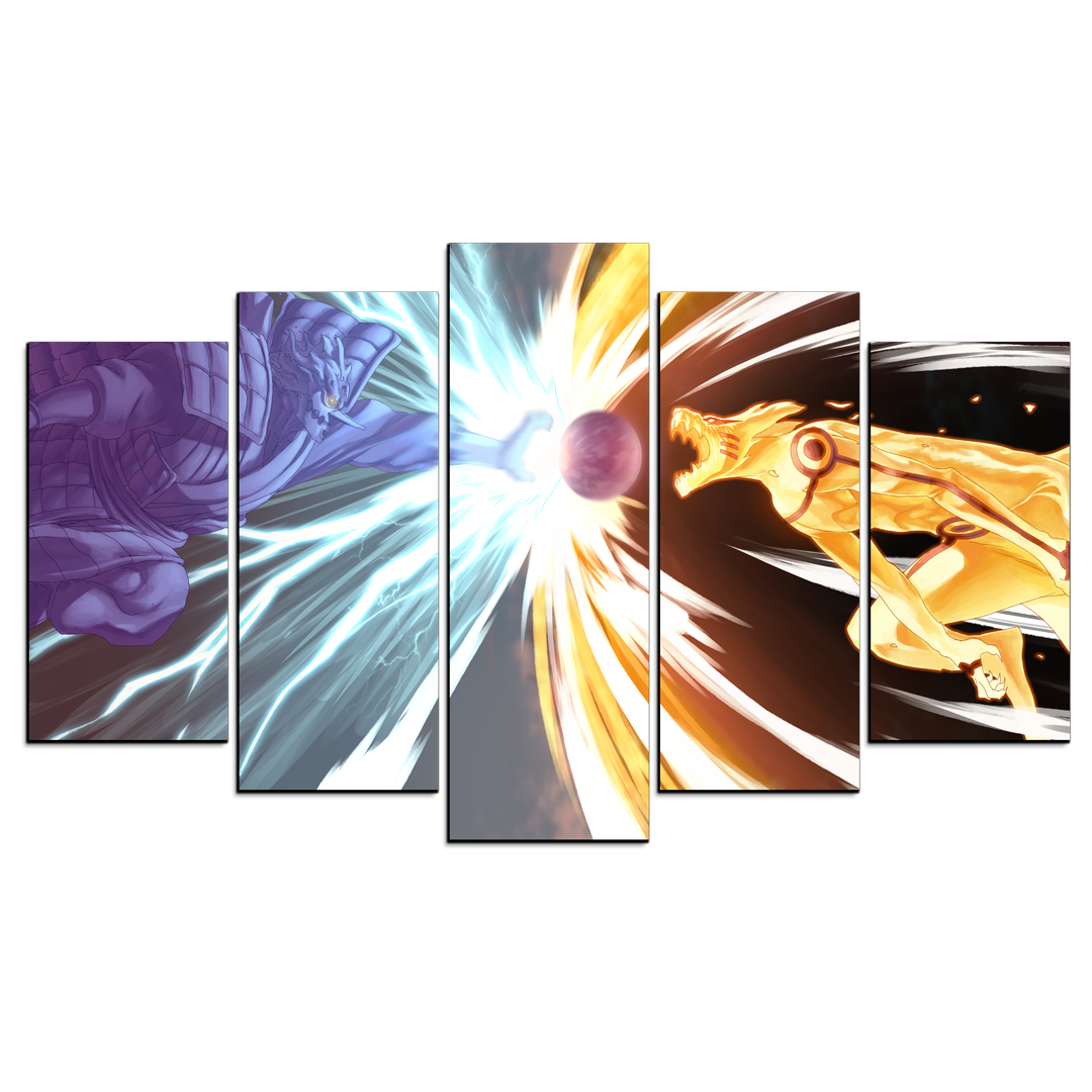 Cuadro Decorativo Anime Naruto Modo Sabio 6 Caminos 100x60cm 5pzs Cuadros MX