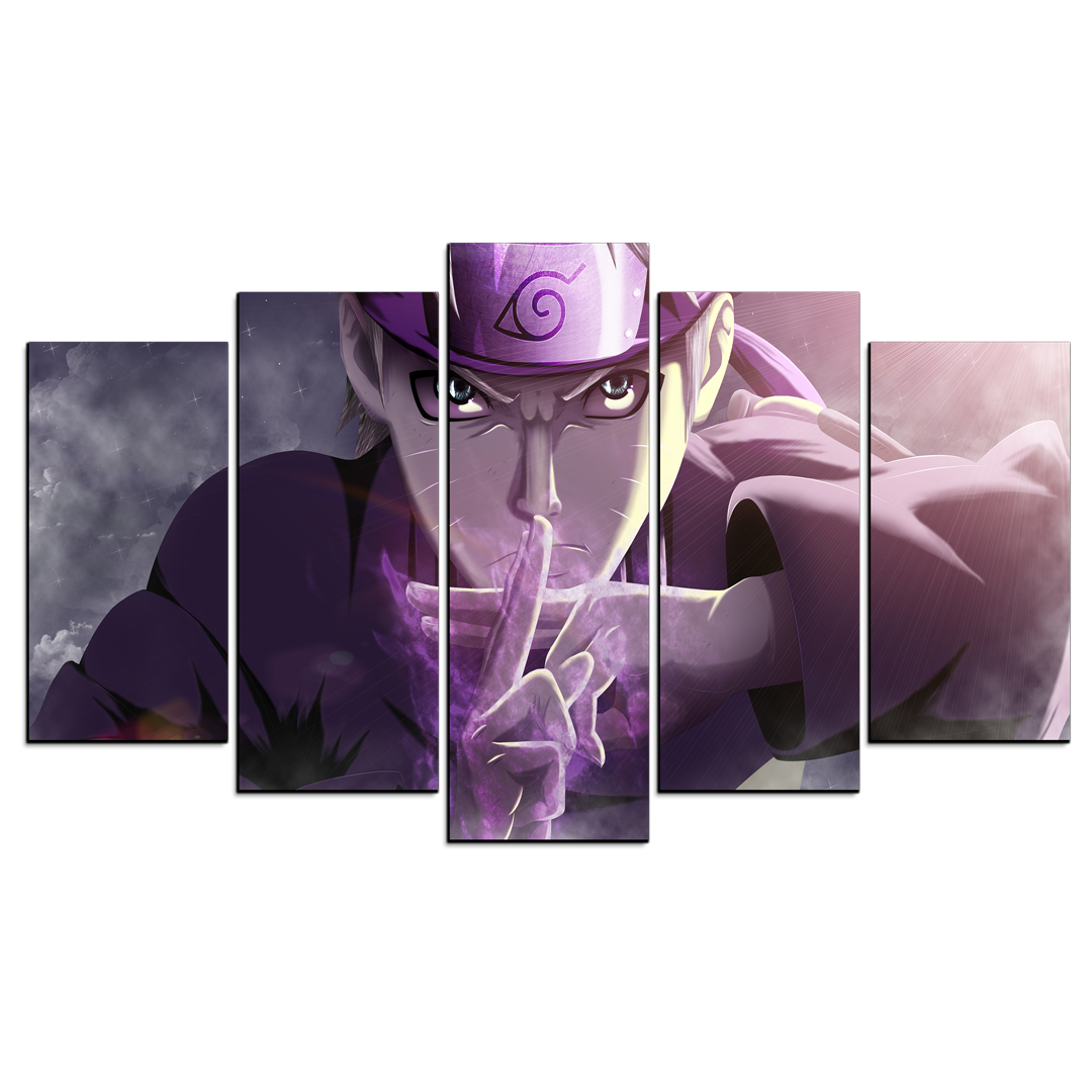 Cuadro Decorativo Anime Naruto Uzumaki 100x60cm 5pzs Cuadros MX