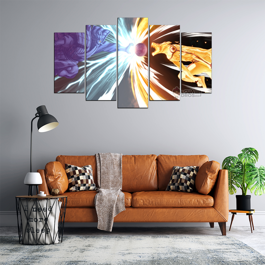 Cuadro Decorativo Anime Naruto Modo Sabio 6 Caminos 100x60cm 5pzs Cuadros MX