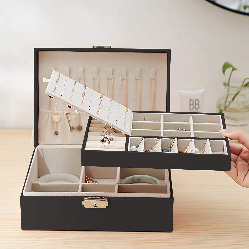 Joyero Caja Organizadora De Joyería Con Llave