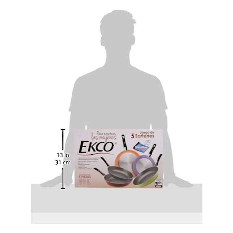 Juego De Sartenes Ekco® Colores 5 Pack Modelo 35808