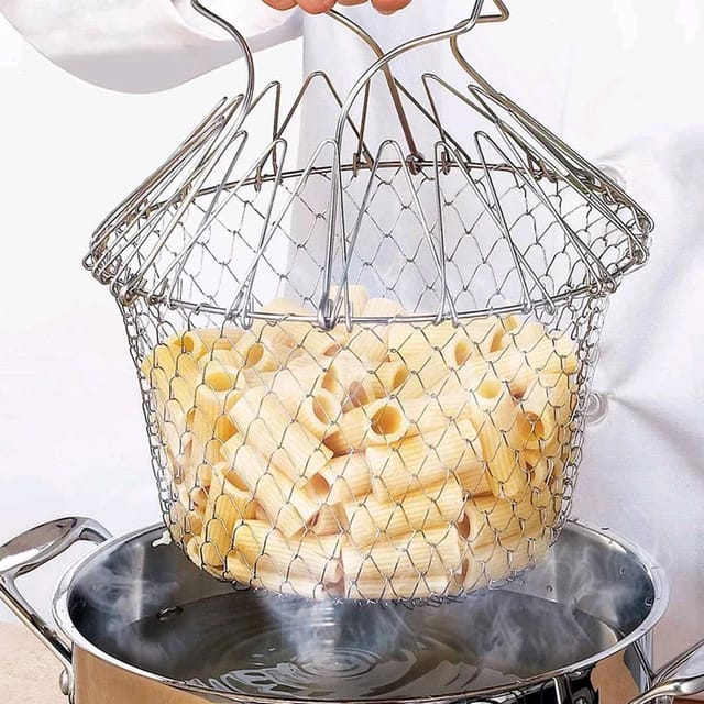Colador Cesta 12 En 1 Chef Basket Accesorio Para Cocinar