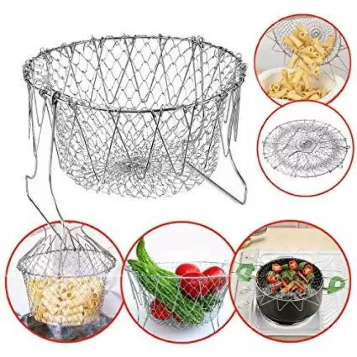 Colador Cesta 12 En 1 Chef Basket Accesorio Para Cocinar