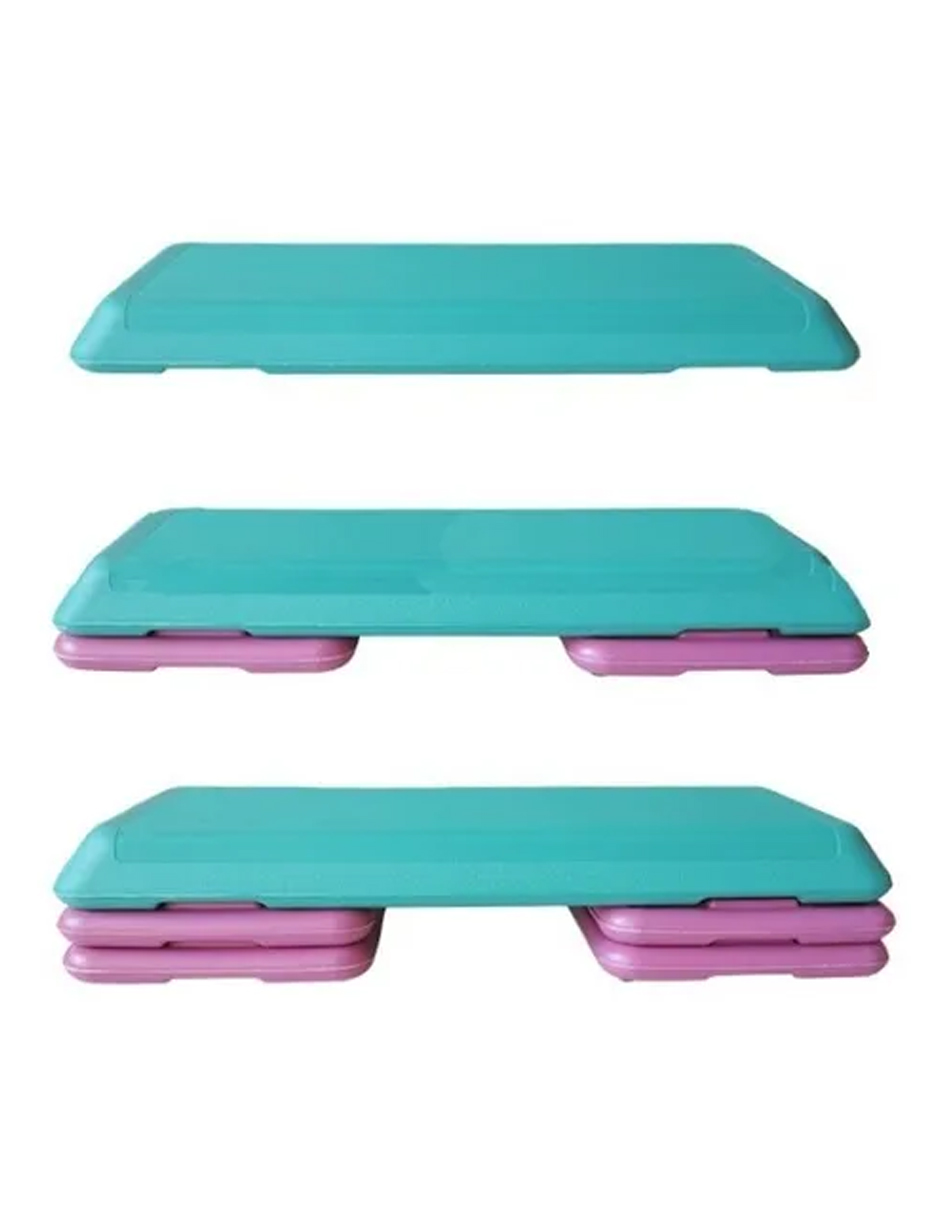 Banco para Step Aeróbics de Lujo Color Verde Sunny Health & Fitness Mod. SF- No. 049.