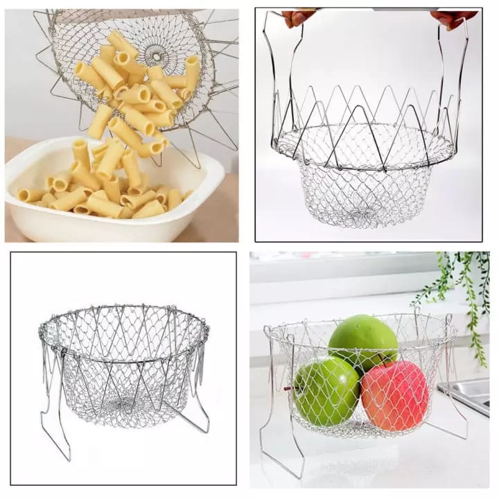 Colador Cesta 12 En 1 Chef Basket Accesorio Para Cocinar