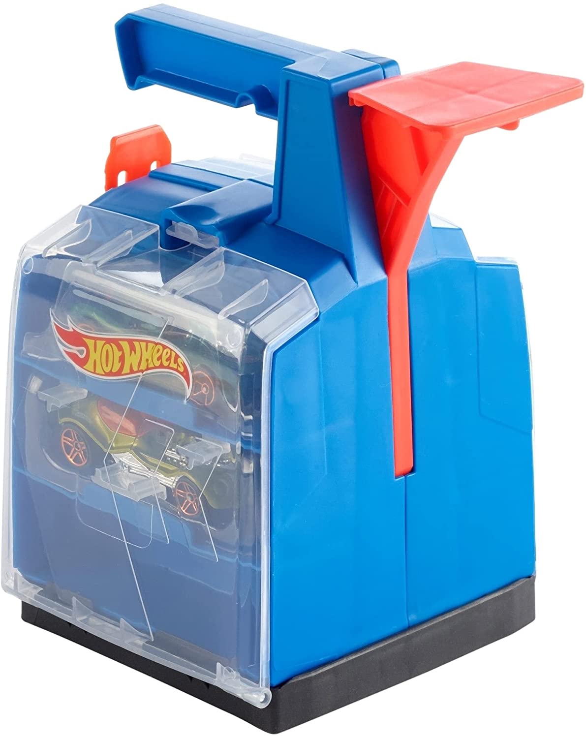 Hot Wheels Track Builder Caja Lanzadora de Autos con 2 autos