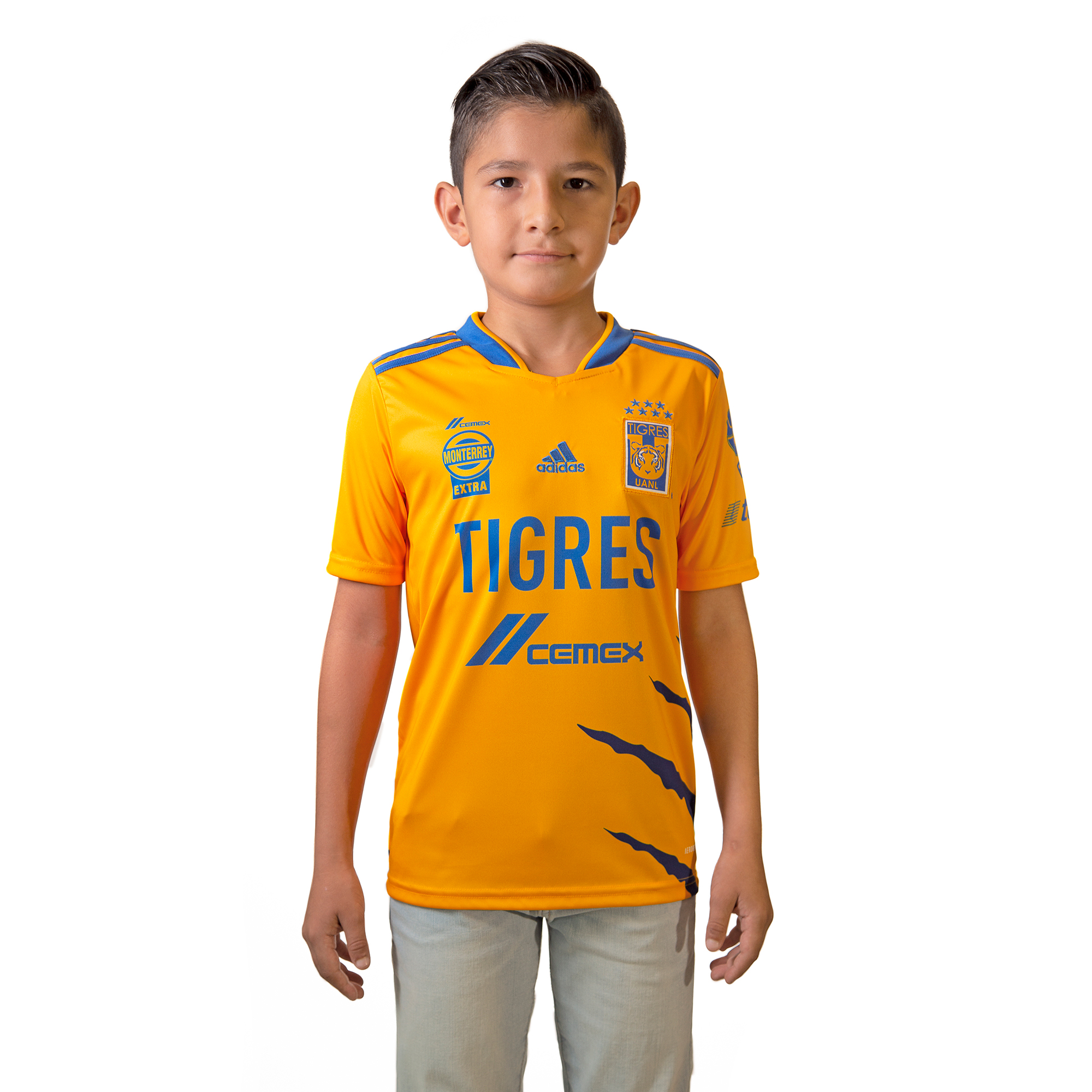Jersey Adidas de los Tigres de UANL de Local Para Niños Temporada 2022