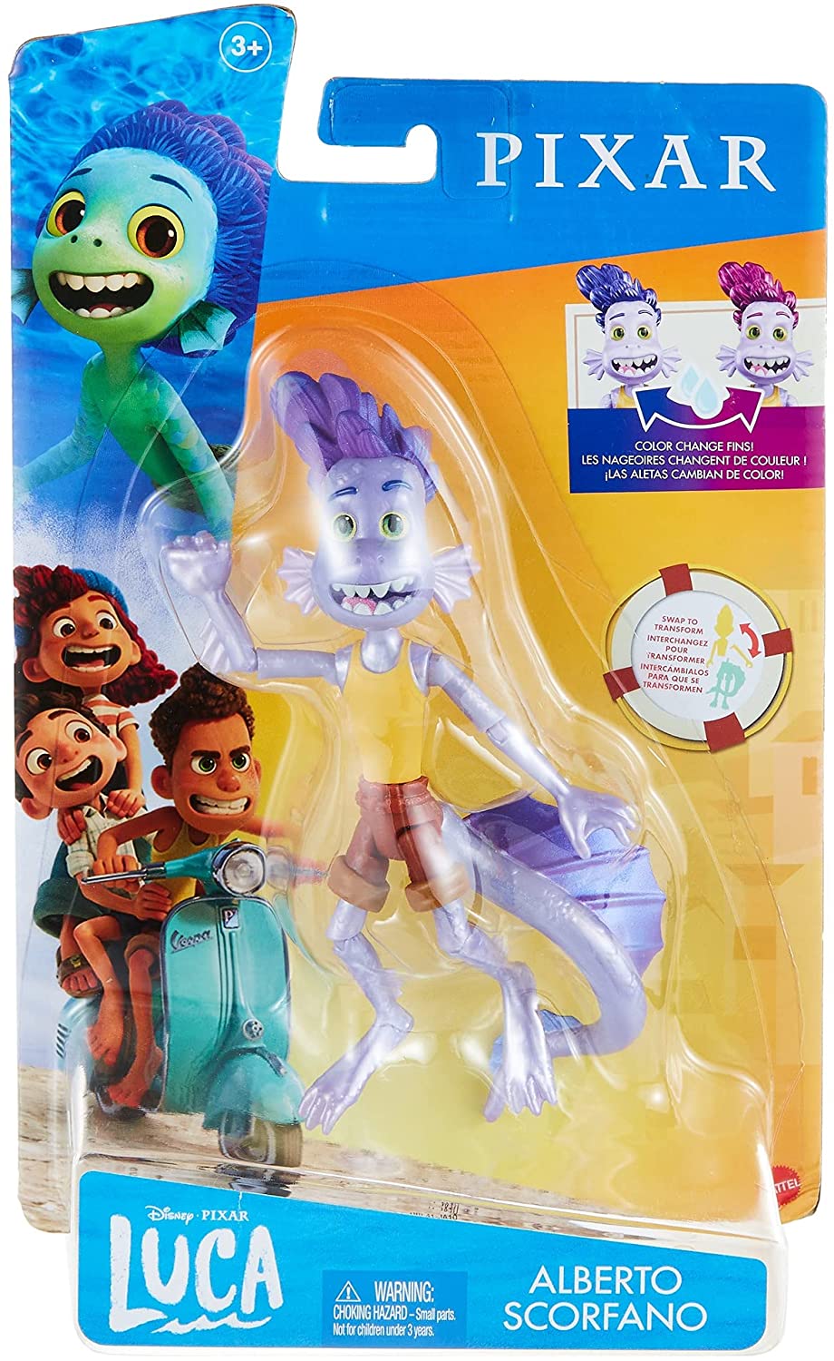 Disney Pixar Luca, Alberto Scorfano Criatura Marina Original