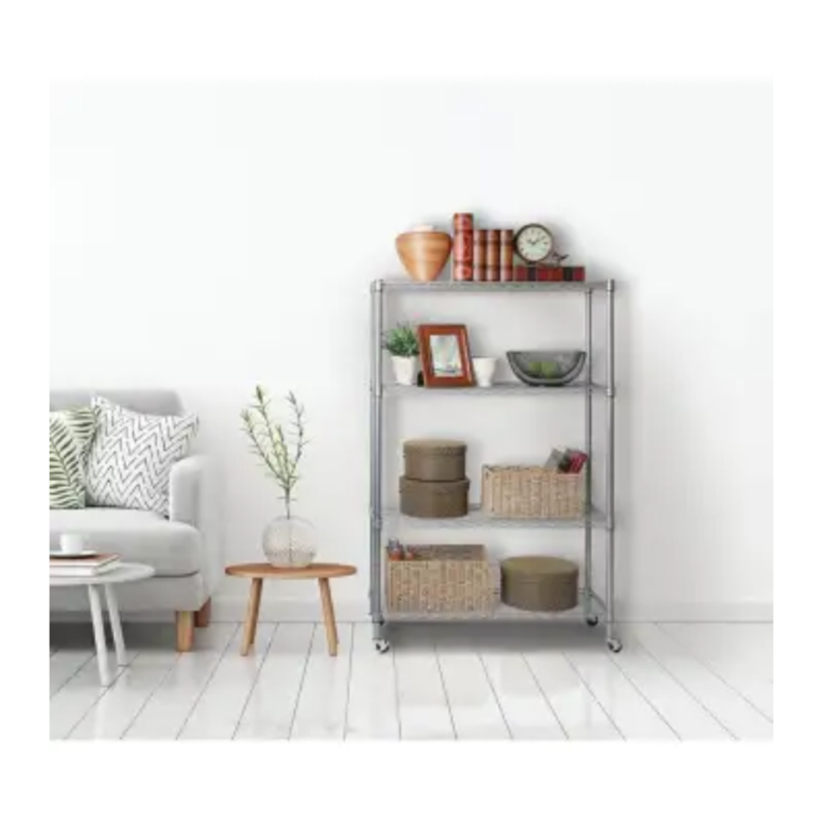 Estante De Metal Con 4 Niveles Seville Classics SMS 980022642