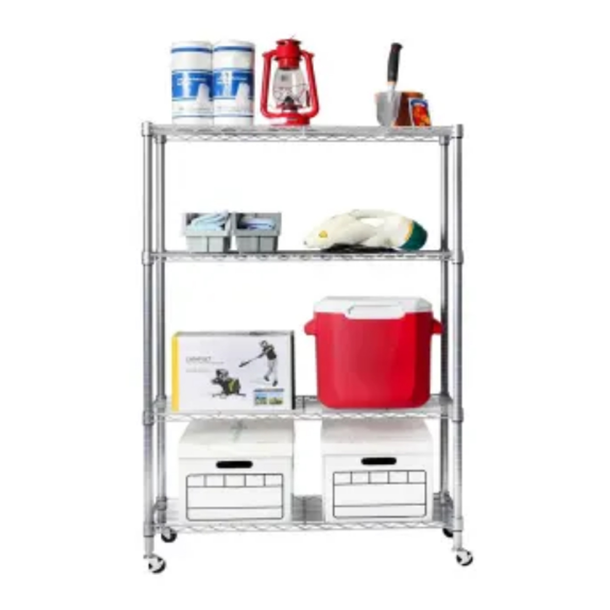 Estante De Metal Con 4 Niveles Seville Classics SMS 980022642