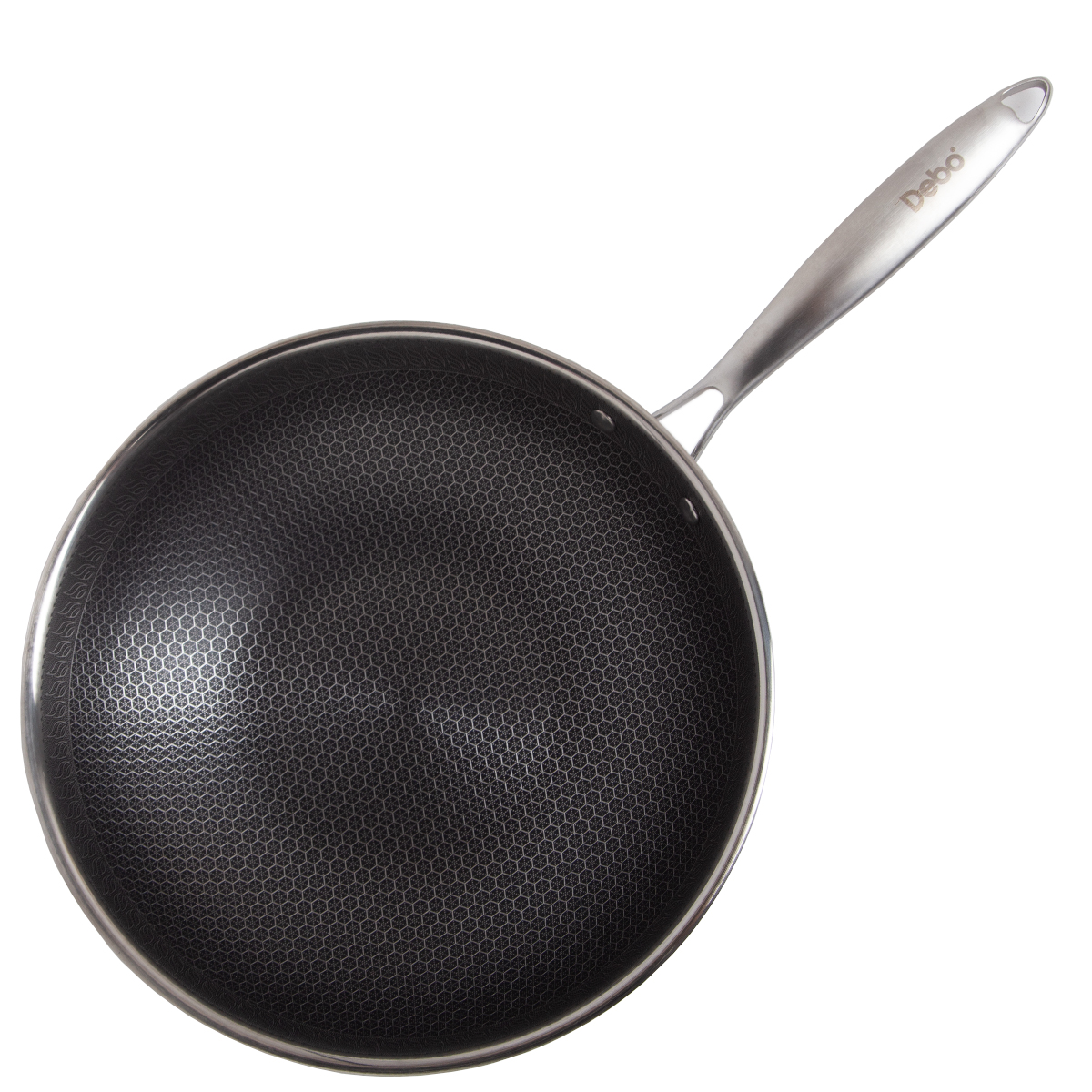 Sartén Wok De Acero Inoxidable