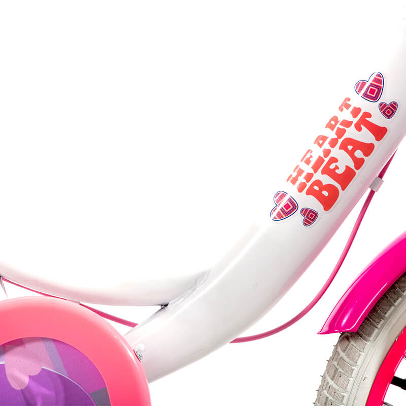 Bicicleta Veloci Heart Beat BMX R20 Blanco