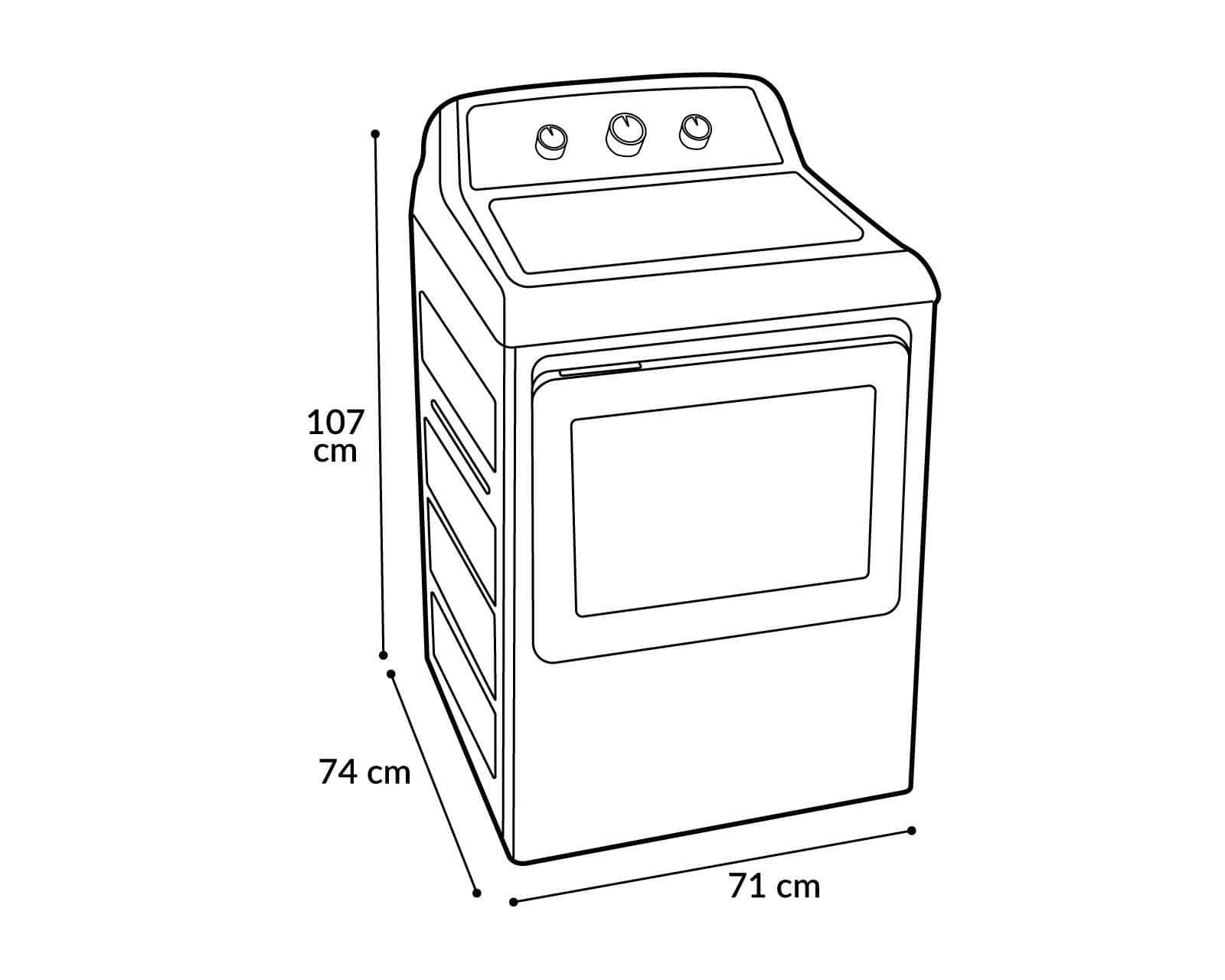 Secadora whirlpool mod. 7mwgd1930jm 19kg