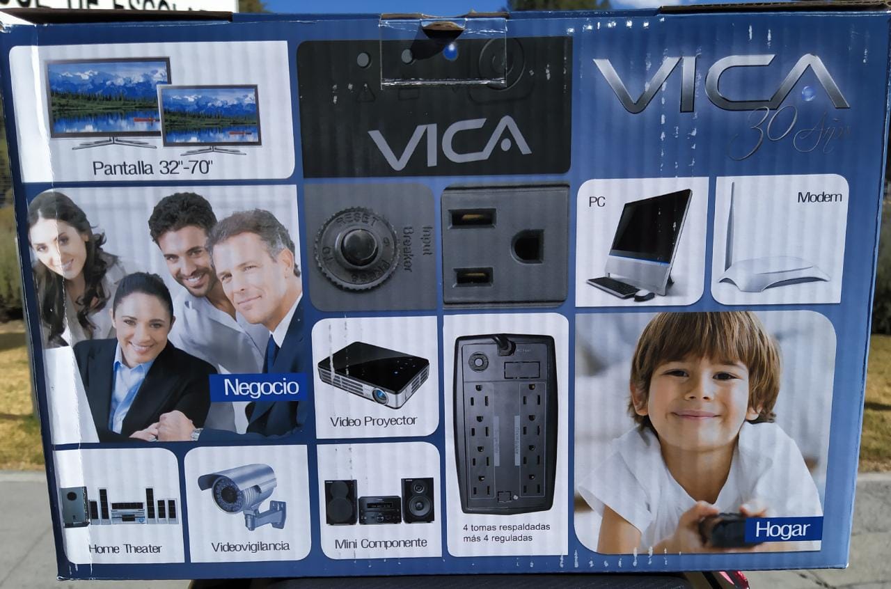 NO BREAK 500VA/300W REGULADOR SUPRESOR DE PICOS PC COMPUTO PANTALLA TV CASA OFICINA CARGA STAMINA 500