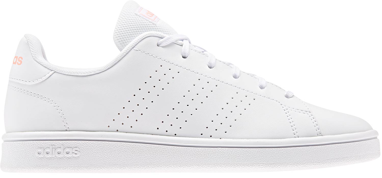 TENIS ADIDAS ADVANTAGE BASE BLANCO NARANJA MUJER EE7510