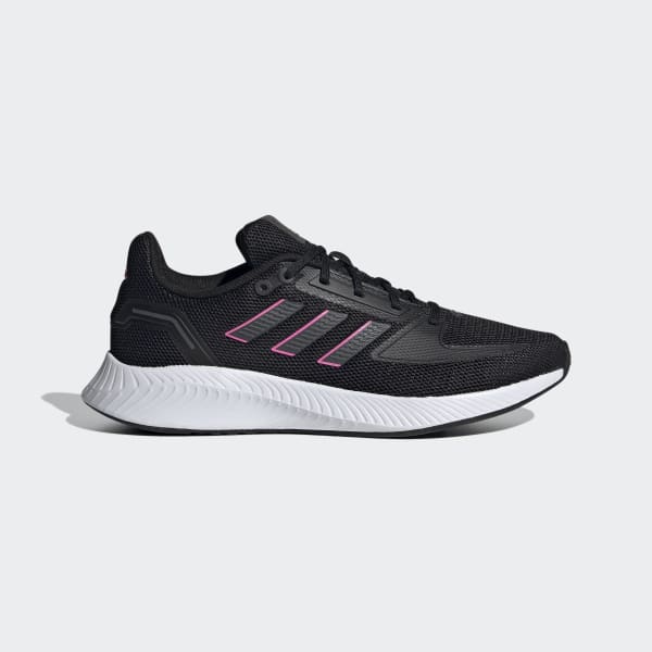 TENIS ADIDAS RUN FALCON 2.0 MUJER FY9624 NEGRO ROSA