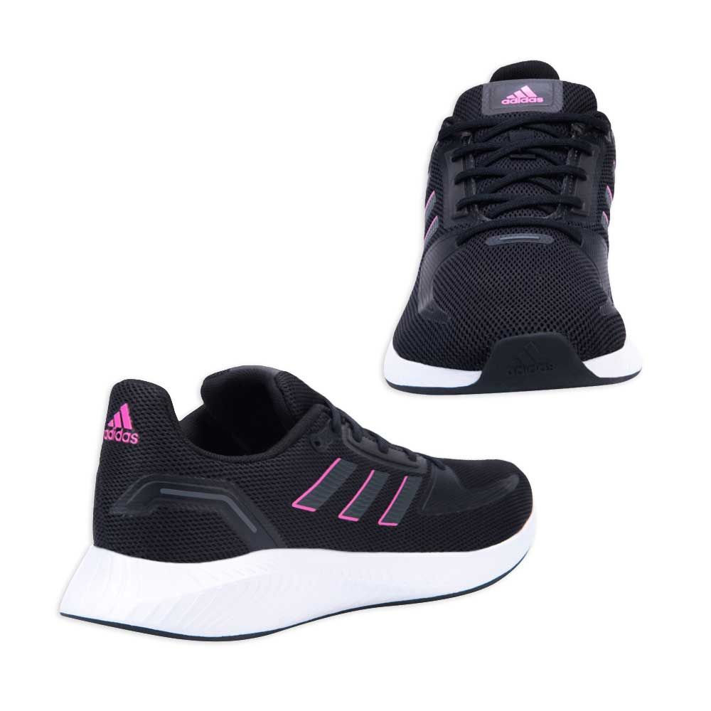 TENIS ADIDAS RUN FALCON 2.0 MUJER FY9624 NEGRO ROSA
