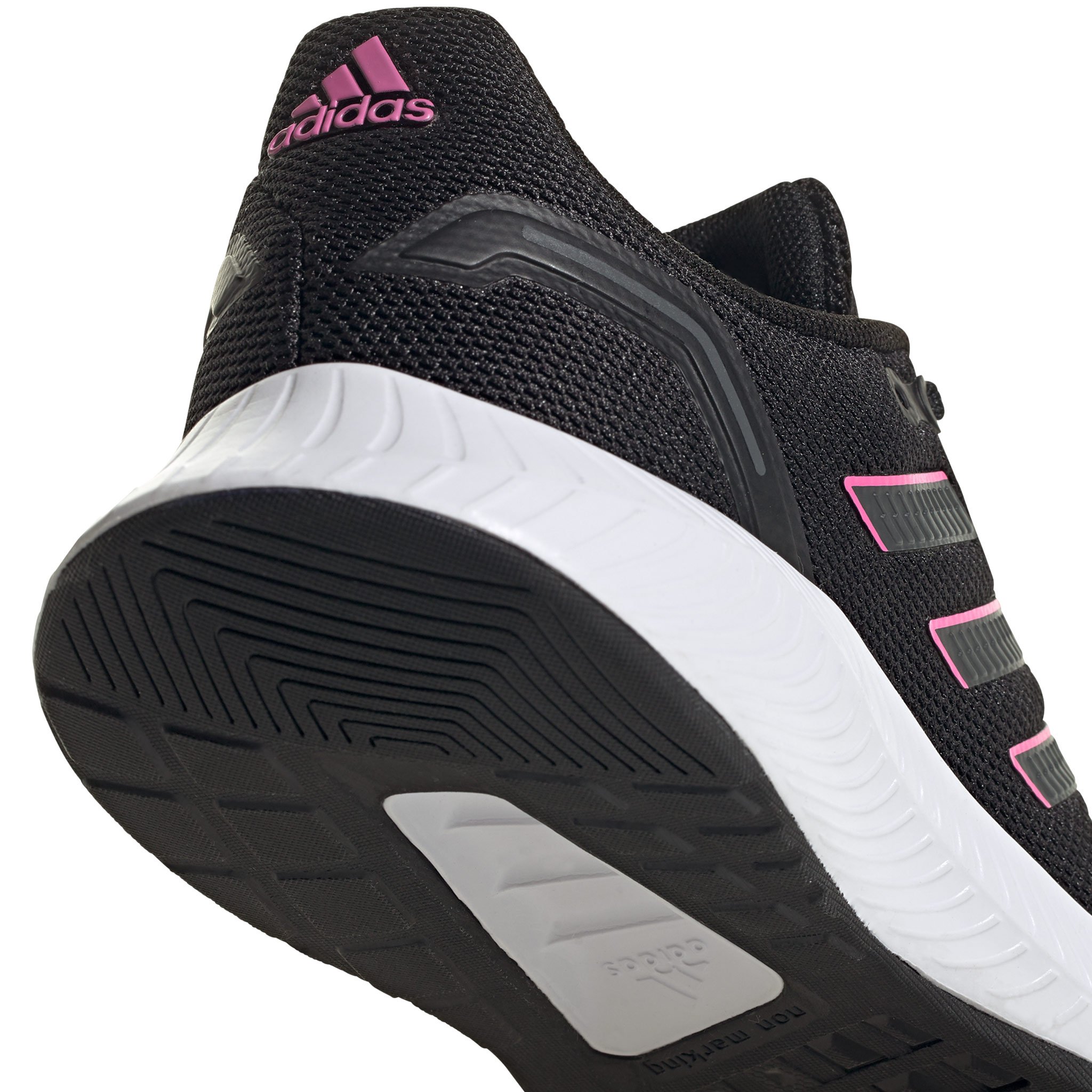 TENIS ADIDAS RUN FALCON 2.0 MUJER FY9624 NEGRO ROSA