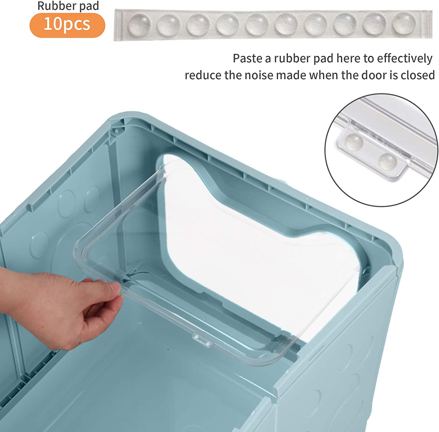 Caja de Arena para Gatos Azul