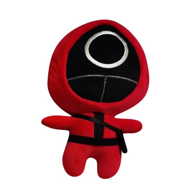 Juego de Calamar Squid Game Peluches de Coleccion Muñeco de Soldado Juego de Calamar , 23cm, Pack 3 unidades