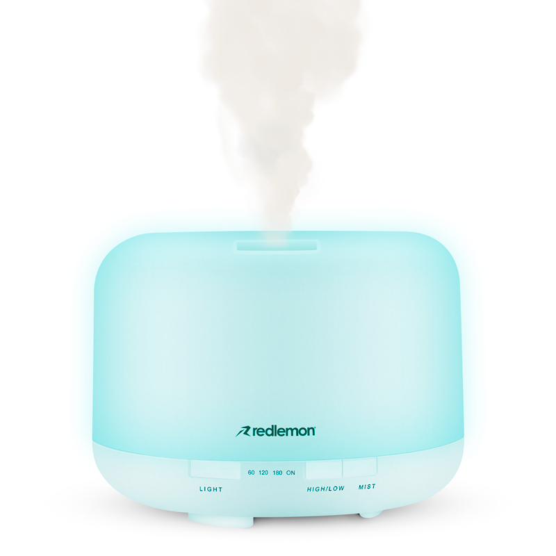 Humidificador y Difusor de Aceites Esenciales Luz LED 12 Colores (500ml) Redlemon