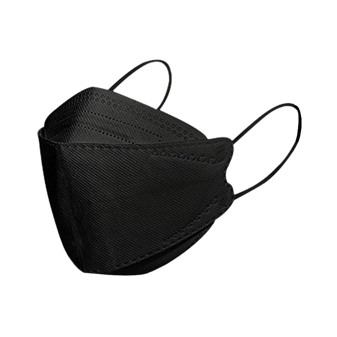 Cubrebocas Mascarilla Kf94 Adulto 20 Piezas, Negro