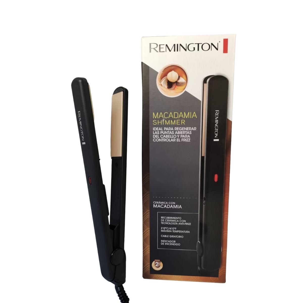 Plancha Para El Cabello Remington S1005 Cerámica Con Macadamia - Negro