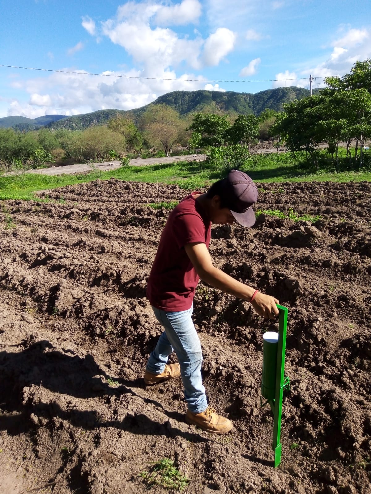 Sembradora Manual Para Siembra Directa Grano Grande-pequeño