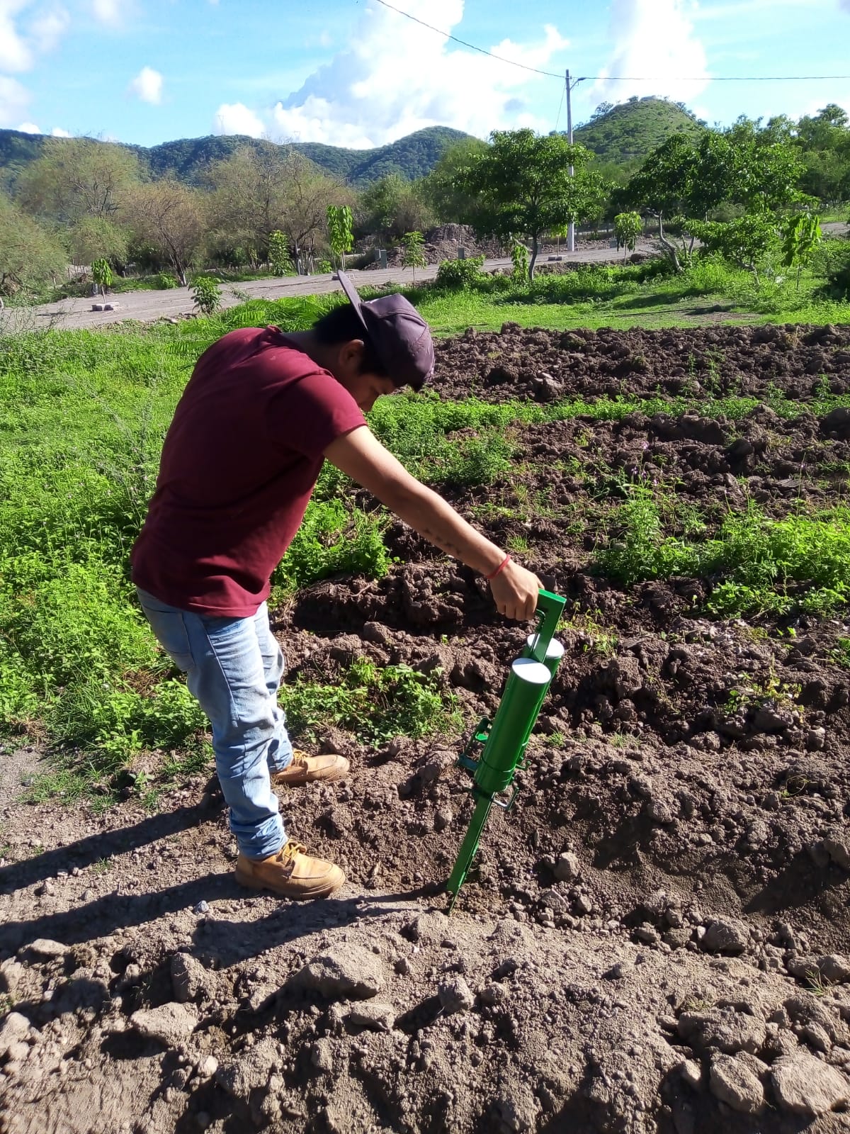 Sembradora Manual Para Siembra Directa Grano Grande-pequeño