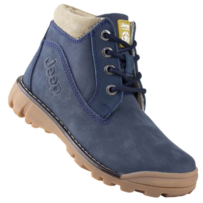 BOTA JEEP CLÁSICA PARA NIÑOS ACABADO PIEL NOBUCK 15522 MARINO KIDS DURADERAS