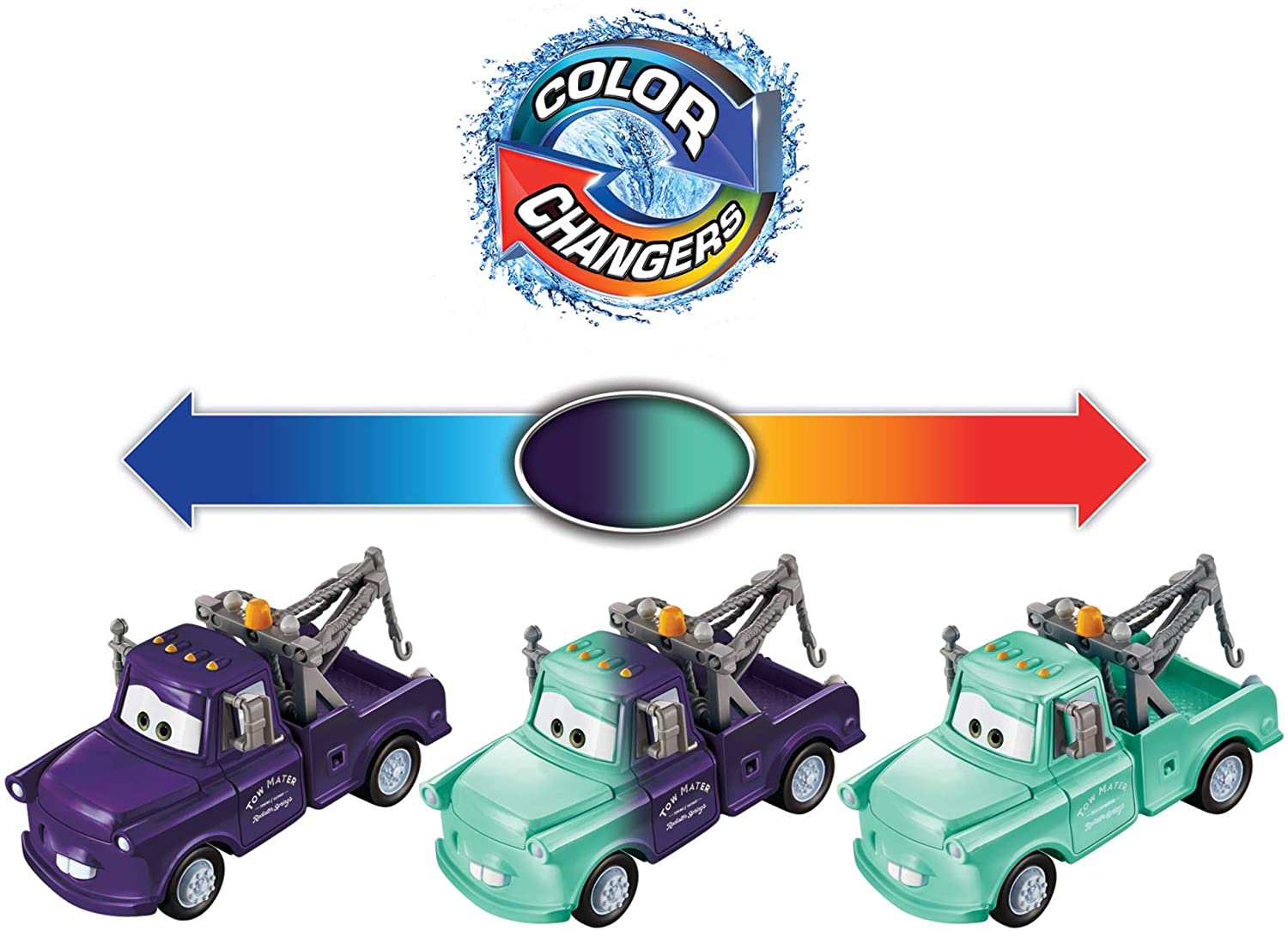 Cars Disney Pixar Mate Color Changer Escala 1:55