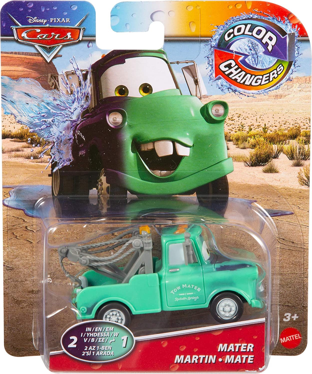 Cars Disney Pixar Mate Color Changer Escala 1:55