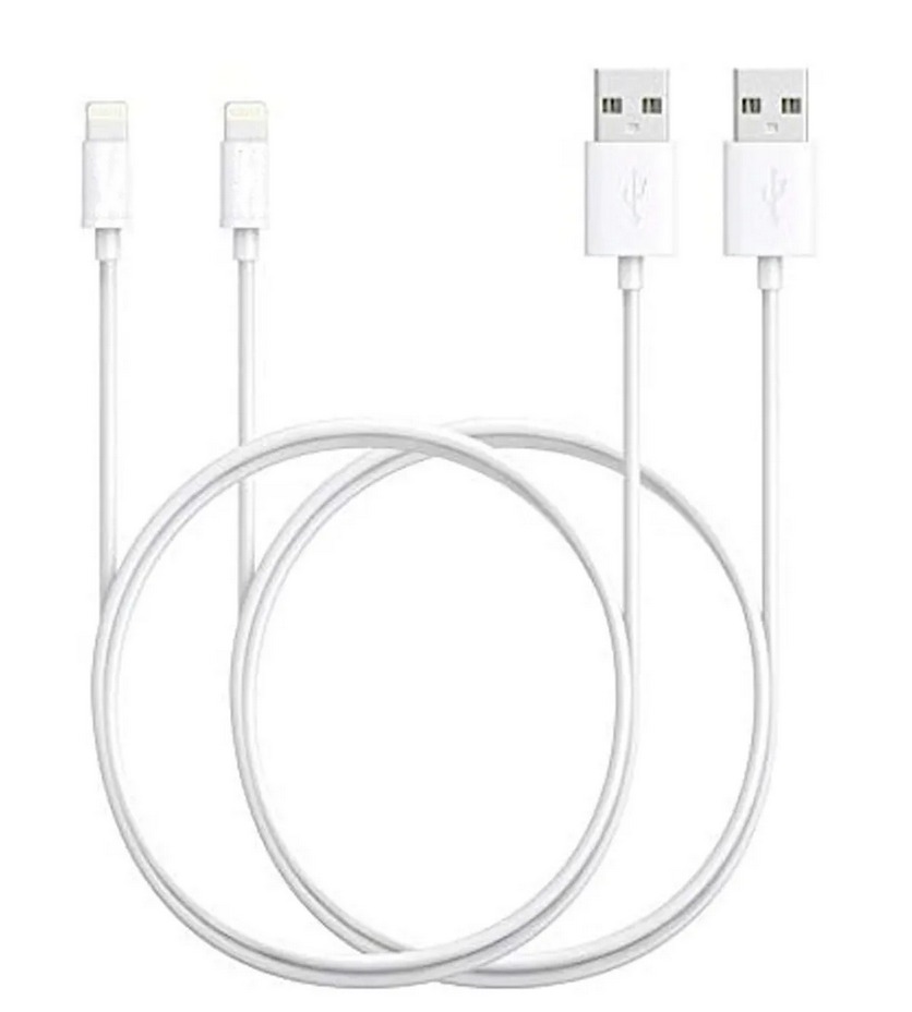 2 Piezas Cable Carga 2m Para iPhone 6 7 8 X 11 12 13