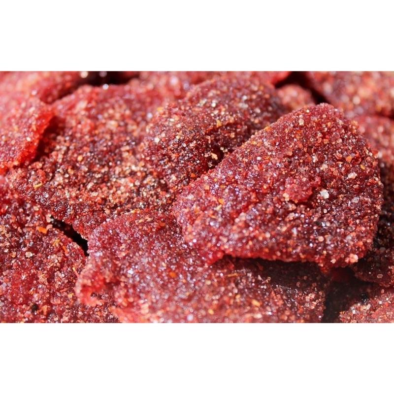 Fresas Cristalizadas con Chile, 4 Bolsas Stand Up, 50g c/u