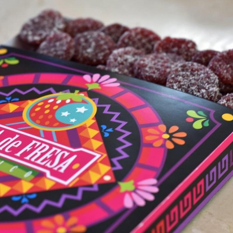 Fresas Cristalizadas con Azúcar 3cj/ 100g