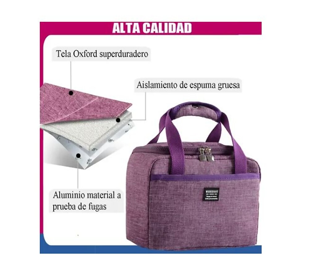  Loncheras Bolsa Térmicas Tela Oxford