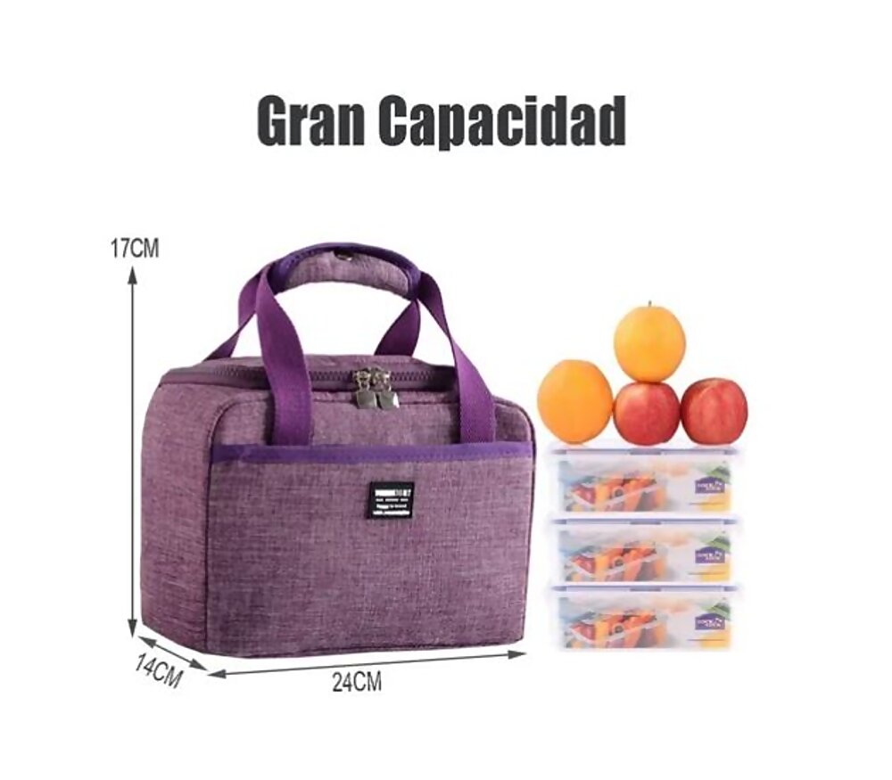  Loncheras Bolsa Térmicas Tela Oxford