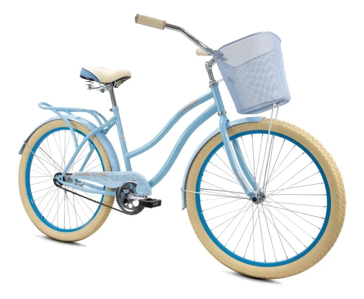 Bicicleta Cruiser Dama R26 Azul