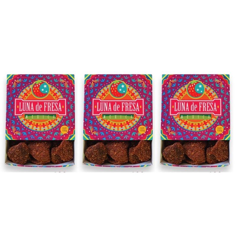 Fresas Cristalizadas con Chile 3cj/ 100g