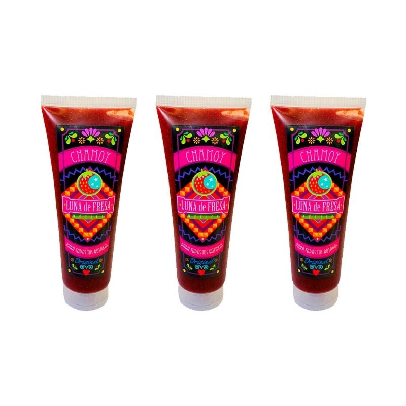 Pulpifresa, Pulpa de Fresa con Chamoy 3 piezas con 360g c/u